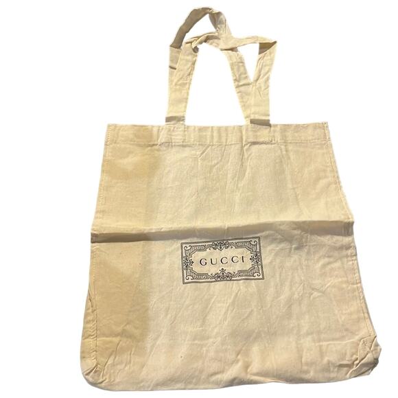 NWOT Gucci Canvas Shopper Reusable Tote Bag - Picture 1 of 4
